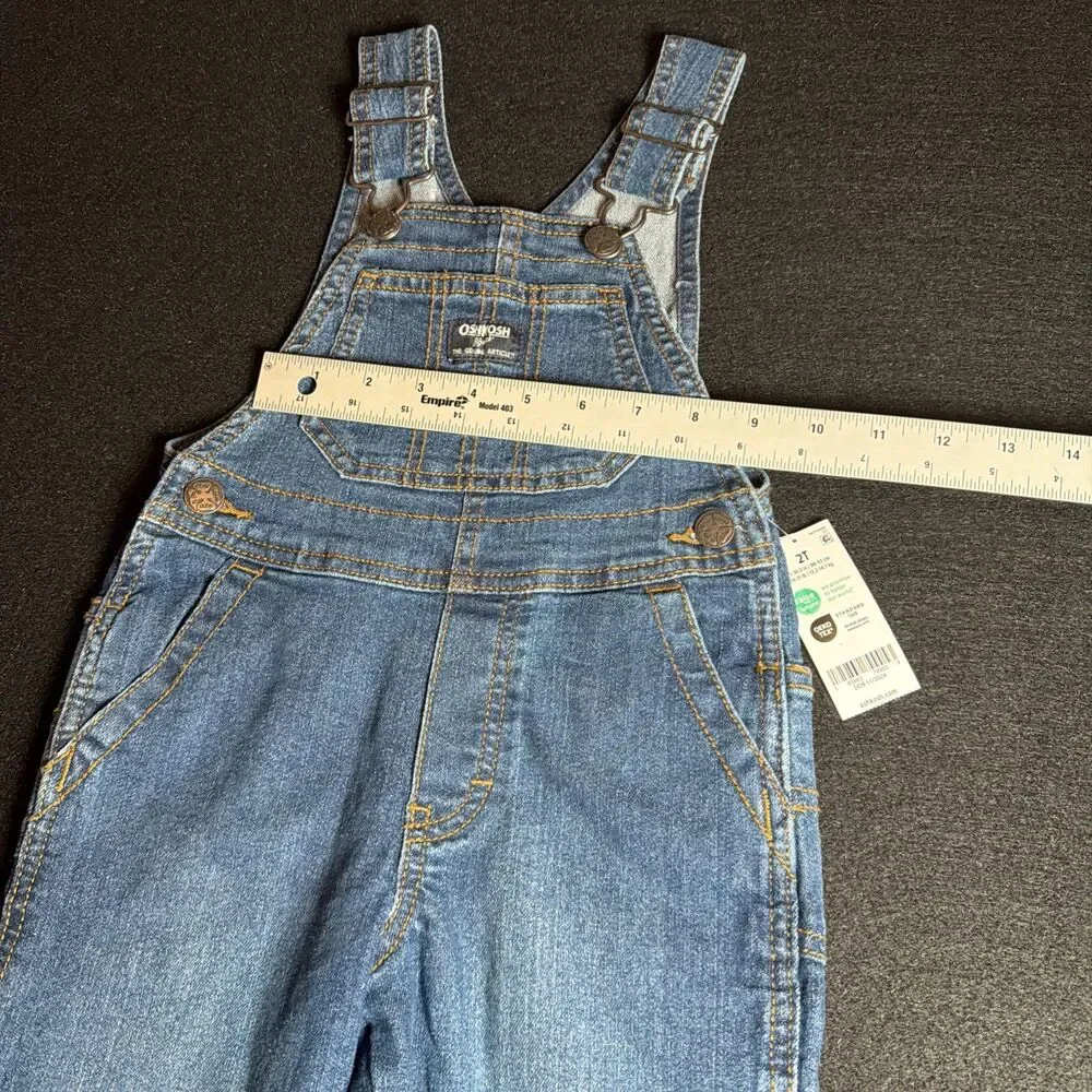 Oshkosh B'Gosh Denim Overalls Size 2T -165